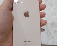 Telefon iPhone 8 gold satılır 64 gb Bakı