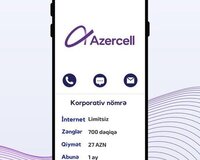 azercell korparativ nomreler limitsiz internet