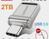 Lenovo Usb Flash Sürücü 2tb Çift Kullanımlı Otg Çift Flash B