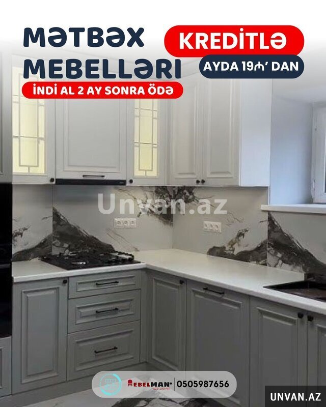 Mətbəx mebelləri Kreditlə | İndi al, 2 ay sonra ödə Mətbəx mebelləri Kreditlə | İndi al, 2 ay sonra ödə