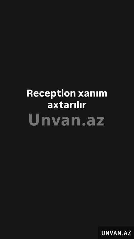 Reception xanım Reception xanım