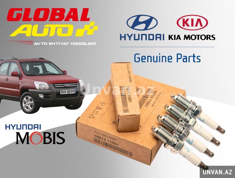 Kia Sportage 2005-2010 alışdırma şamları Kia Sportage 2005-2010 alışdırma şamları