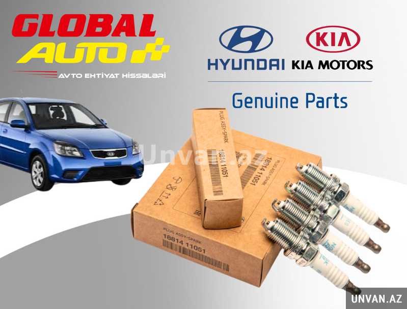 Kia Rio 2005-2011 alışdırma şamları Kia Rio 2005-2011 alışdırma şamları