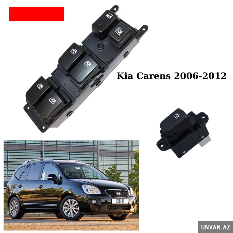Kia Carens 2006-2012 üçün şüşə qaldıran knopka blok satılır Kia Carens 2006-2012 üçün şüşə qaldıran knopka blok satılır