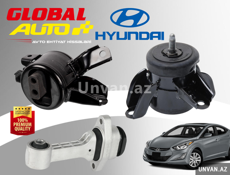 Hyundai Elantra 2010-2015 mühərrik yastıqları Hyundai Elantra 2010-2015 mühərrik yastıqları
