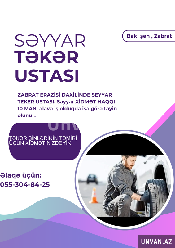 Seyyar teker ustasi Seyyar teker ustasi