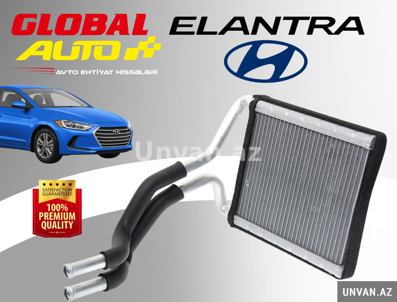 Hyundai Elantra 2016-2018 soba radiatoru Hyundai Elantra 2016-2018 soba radiatoru