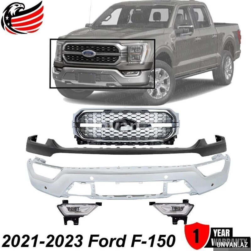 Ford F150 2021-24 bufer dəsti və barmaqlığı Ford F150 2021-24 bufer dəsti və barmaqlığı
