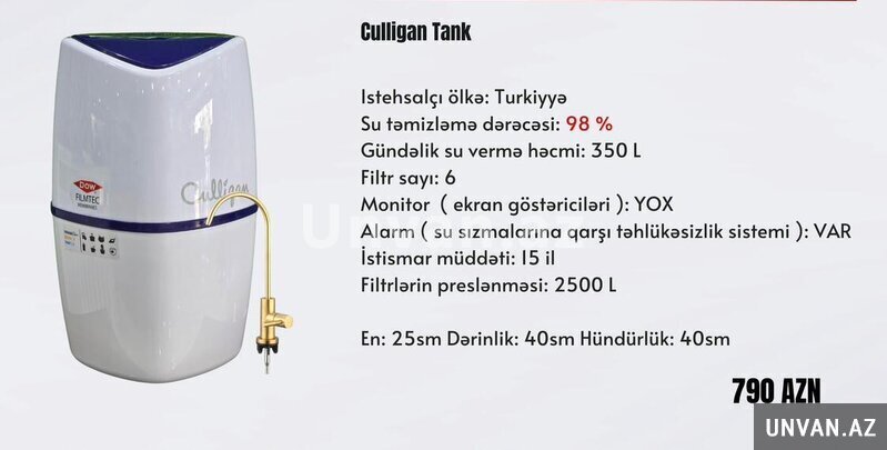 su filtri-Culligan Tank su filtri-Culligan Tank