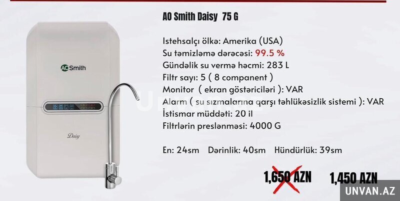 su filtri - Ao Smith Daisy su filtri - Ao Smith Daisy