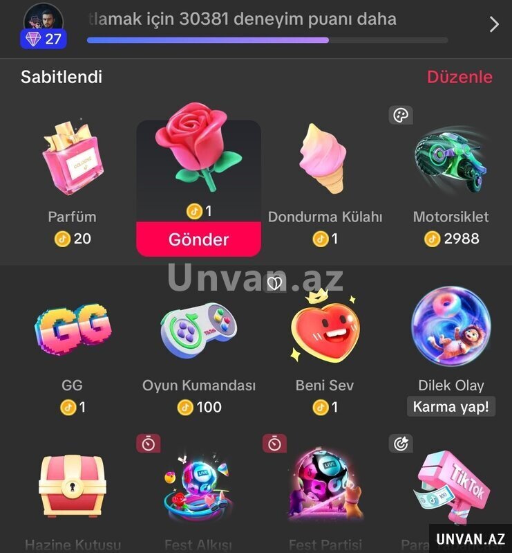 Tiktok hesabı 27lvl Tiktok hesabı 27lvl