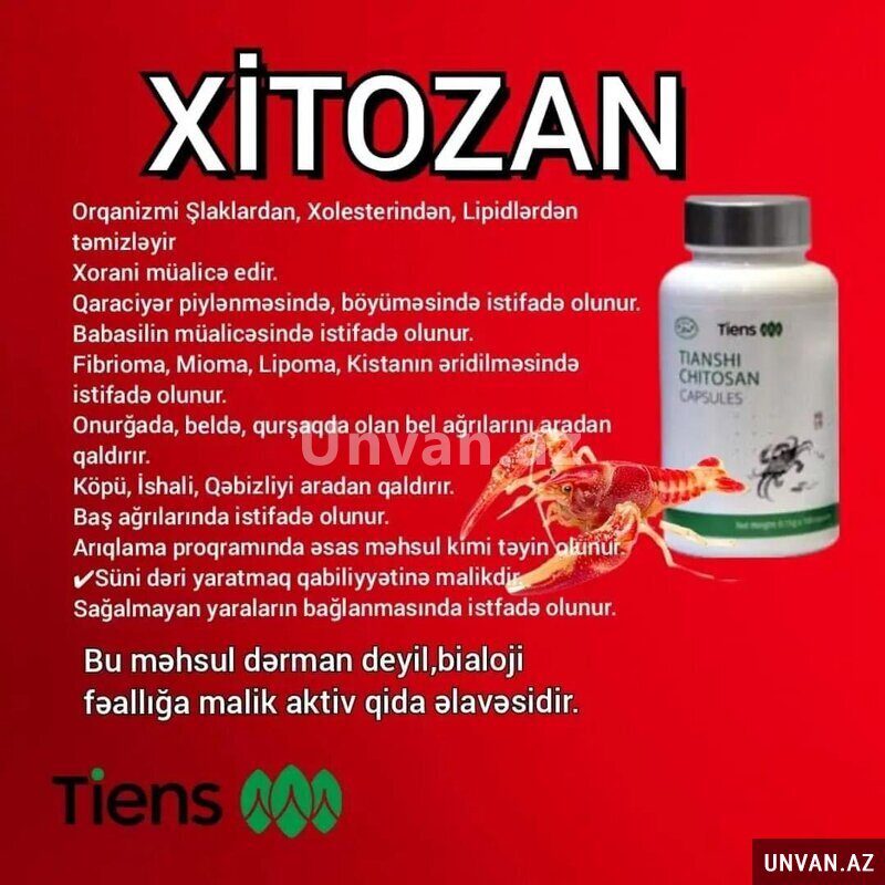 Xitozan məhsulu Xitozan məhsulu