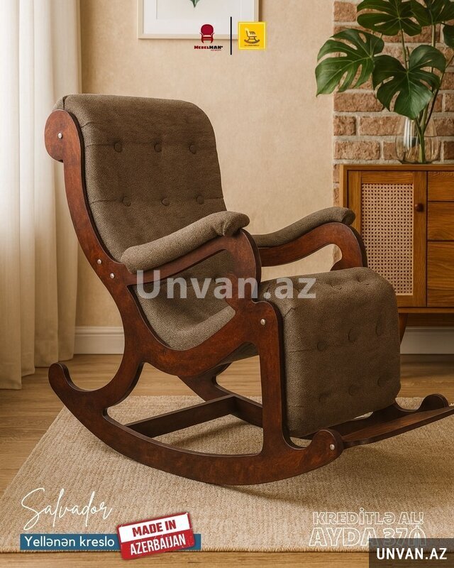 Yellənən kreslo, kreslo-kaçalka Salvador Kreditlə Yellənən kreslo, kreslo-kaçalka Salvador Kreditlə