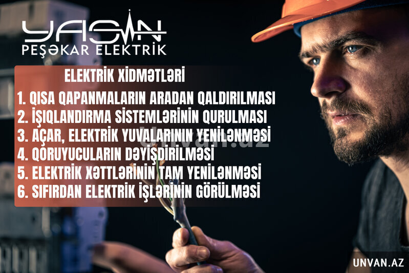 Elektrik Ustası Xidməti Elektrik Ustası Xidməti