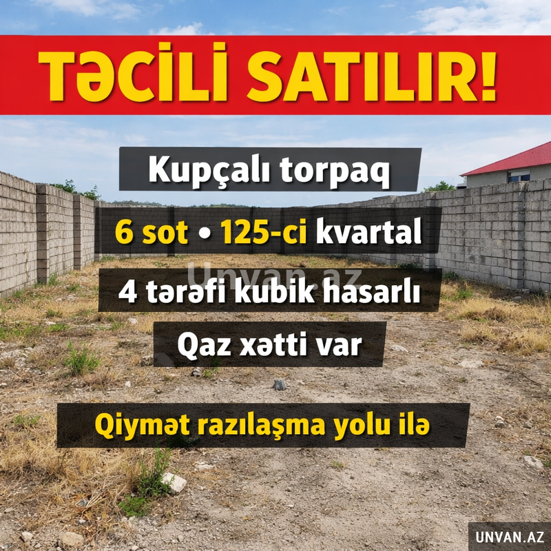 Şəki şəhərində Asan xidmətdən aşağıda 125-ci kvartalda 6 sot , Şəkidə Şəki şəhərində Asan xidmətdən aşağıda 125-ci kvartalda 6 sot , Şəkidə