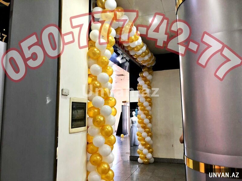 Mağaza şar bəzədilməsi Mağaza şar bəzədilməsi