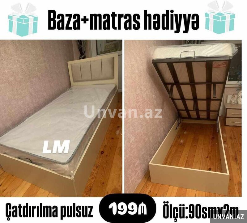 Bazall çarpayı tek nəfərlik Bazall çarpayı tek nəfərlik