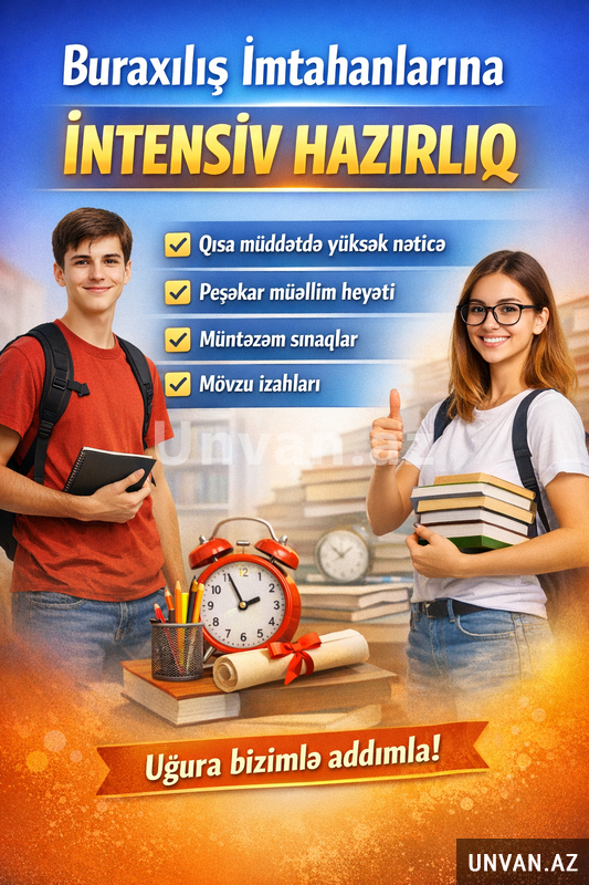 Buraxılış imtahanlarına intensiv hazırlıq Buraxılış imtahanlarına intensiv hazırlıq