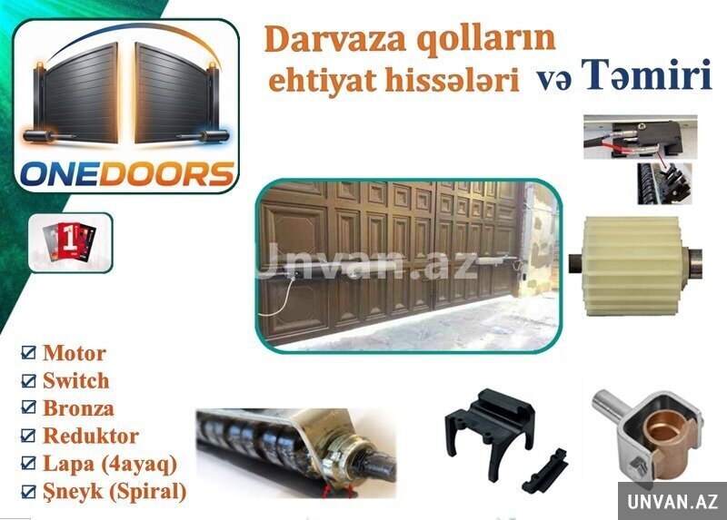 Darvaza qolların ehtiyat hissələri və təmiri Darvaza qolların ehtiyat hissələri və təmiri