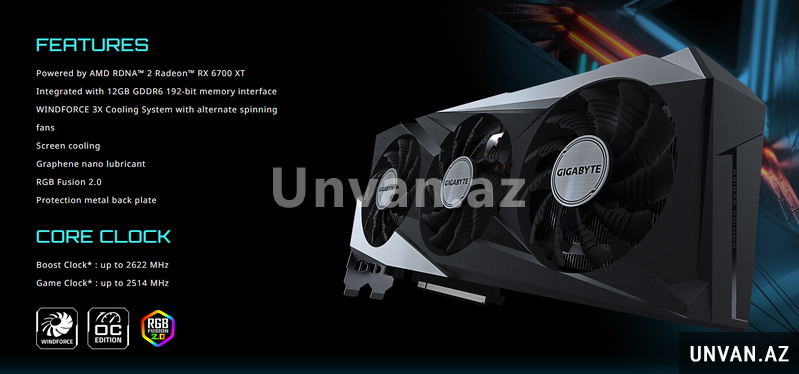 Gigabyte Radeon Rx 6700 Xt Gaming Oc 12g Gigabyte Radeon Rx 6700 Xt Gaming Oc 12g