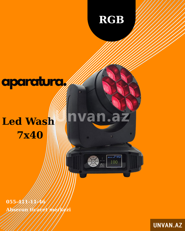 Səhnə avadanlığı Wash 7x40 Səhnə avadanlığı Wash 7x40