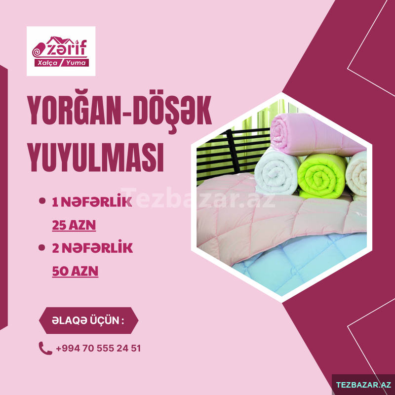 Zərif Təmizlik - Xalça Yuma Zərif Təmizlik - Xalça Yuma