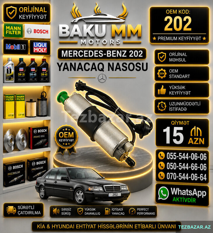 Mercedes-Benz W202 Yanacaq Nasosu (Benzin Pompası) – Mercedes-Benz W202 Yanacaq Nasosu (Benzin Pompası) –
