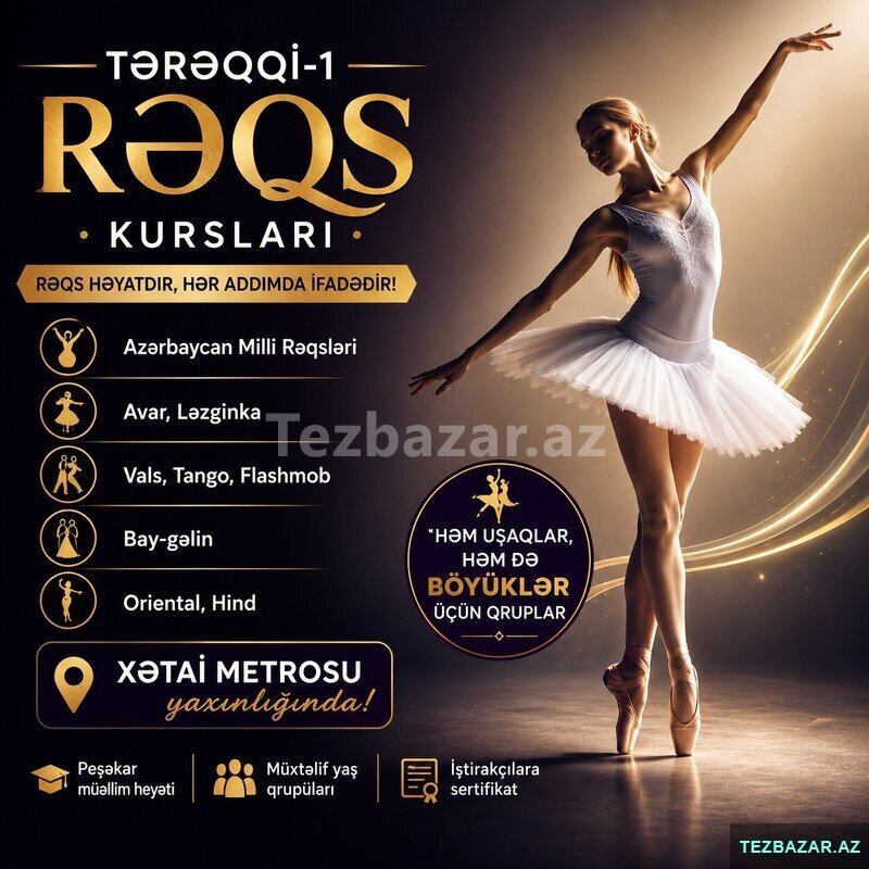Xətai metrosu yaxınlığında rəqs və gimnastika dərsləri Xətai metrosu yaxınlığında rəqs və gimnastika dərsləri