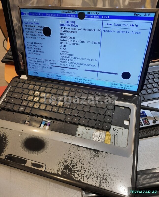 Hp G7-1000 plata Hp G7-1000 plata