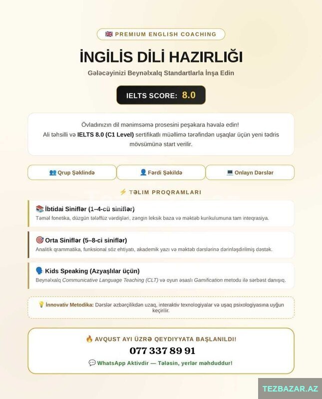 İngilis dili hazırlığı İngilis dili hazırlığı