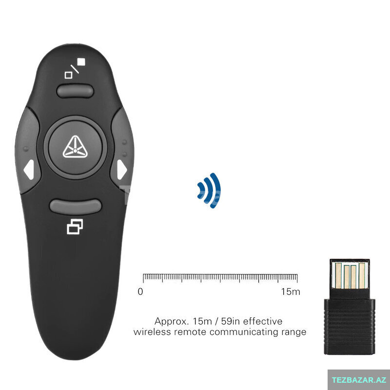 2.4Ghz Simsiz Təqdimat Pultu – Presenter, Lazer Pointer, Usb 2.4Ghz Simsiz Təqdimat Pultu – Presenter, Lazer Pointer, Usb