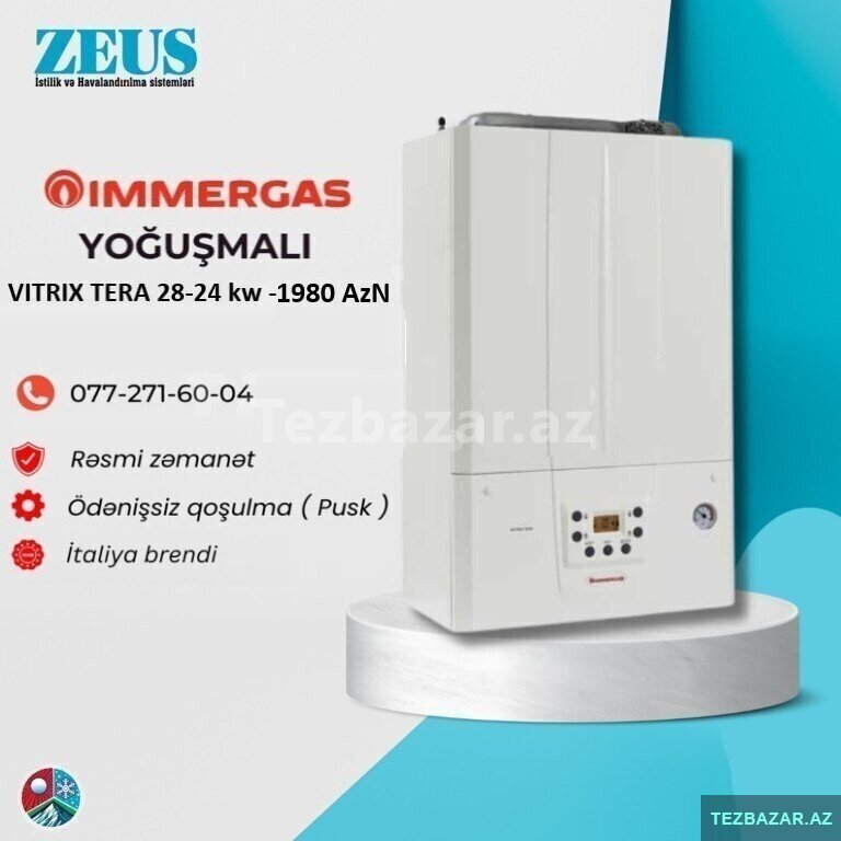Kombi Immergas Yoğuşmalı Vitrix Tera 28 Kombi Immergas Yoğuşmalı Vitrix Tera 28