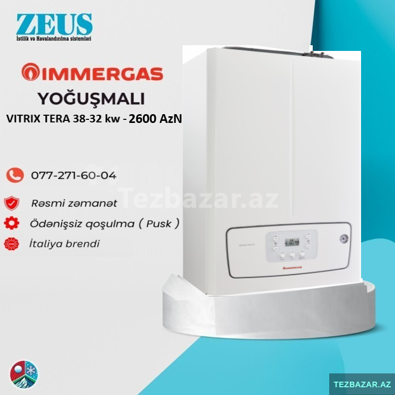 Kombi İmmergas Yoğuşmalı Vitrix Tera 38 Kombi İmmergas Yoğuşmalı Vitrix Tera 38