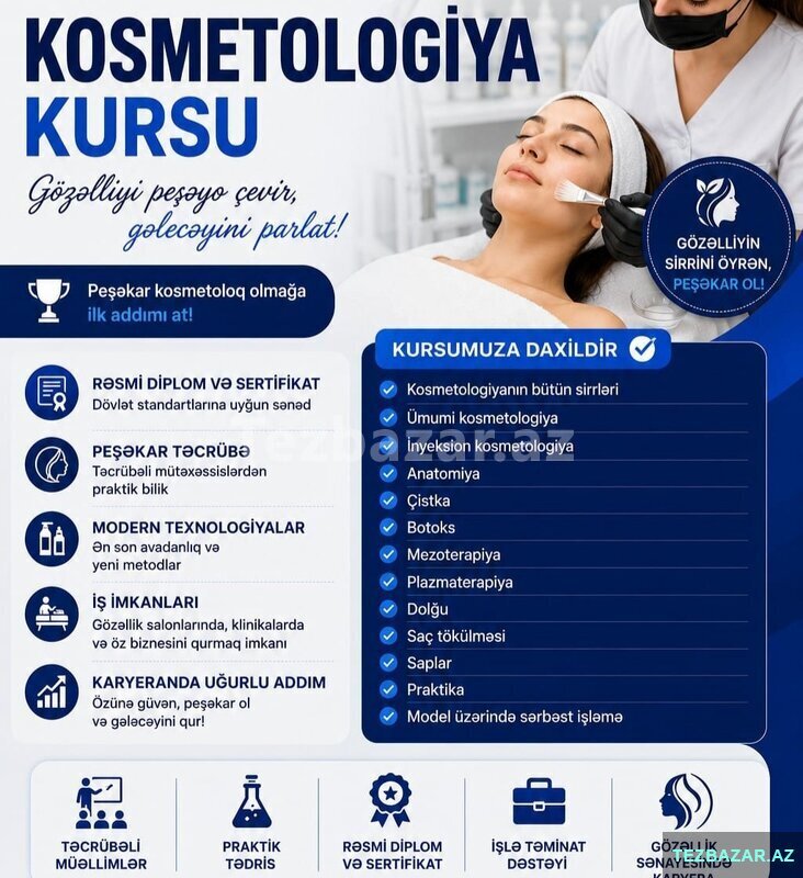 Kosmetologiya kursu Kosmetologiya kursu