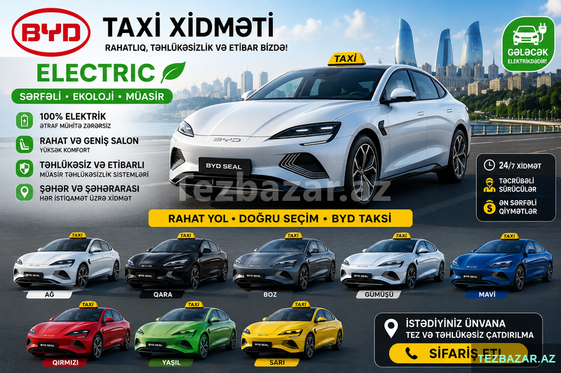 Bölgərə Taksi xidməti təklif olunur Bölgərə Taksi xidməti təklif olunur