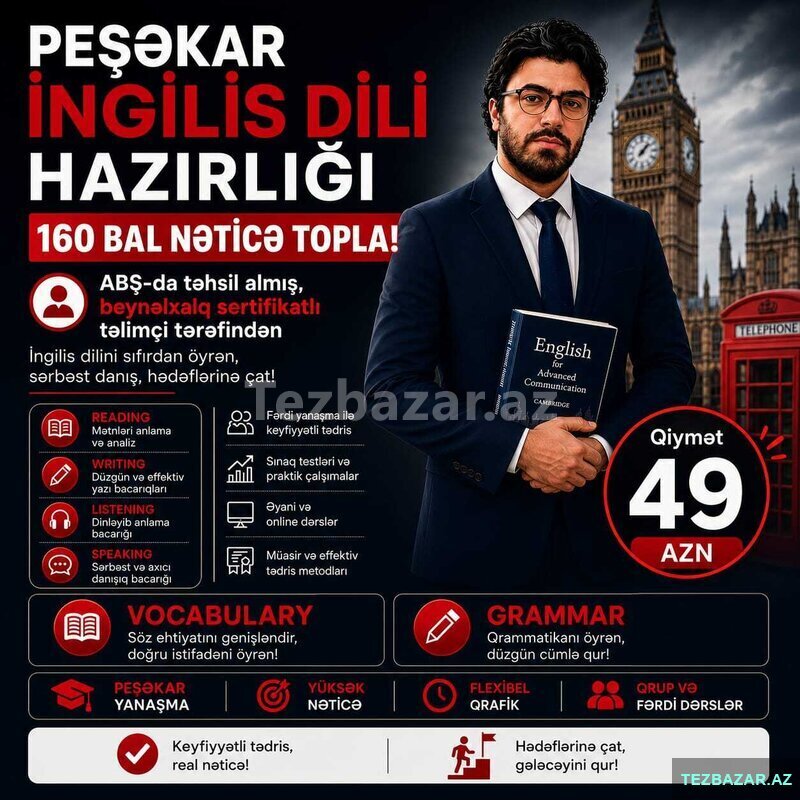 Peşəkar İngilis Dili təlimi Peşəkar İngilis Dili təlimi