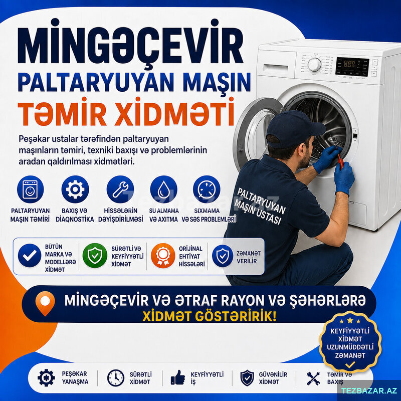 Mingəçevir paltaryuyan maşın təmiri xidməti Mingəçevir paltaryuyan maşın təmiri xidməti