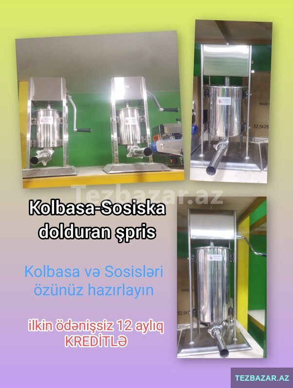 ● Kolbasa və sosiska dolduran makina (Şprits) ● Kolbasa və sosiska dolduran makina (Şprits)