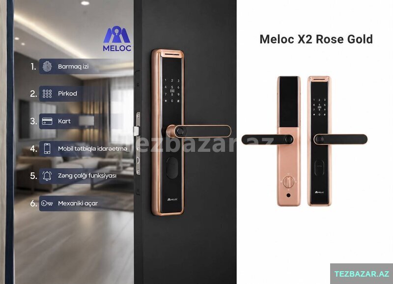 Smart Kilid Meloc X2 Rose Gold Smart Kilid Meloc X2 Rose Gold