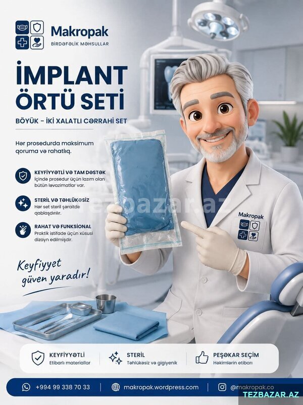 İmplant örtü seti İmplant örtü seti