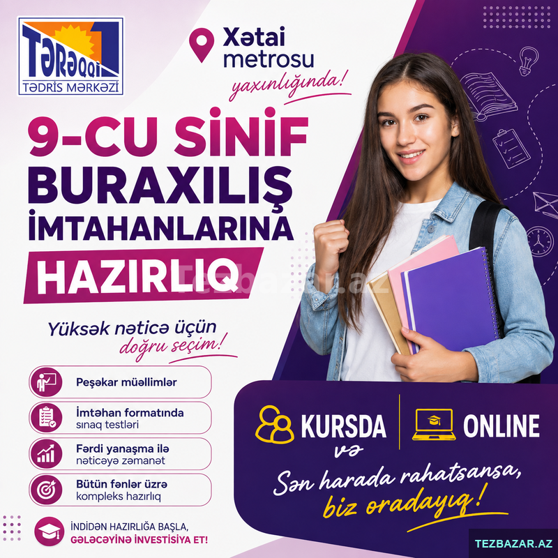Xətai metrosu 9-cu sinif buraxılış imtahanlarına hazırlıq Xətai metrosu 9-cu sinif buraxılış imtahanlarına hazırlıq