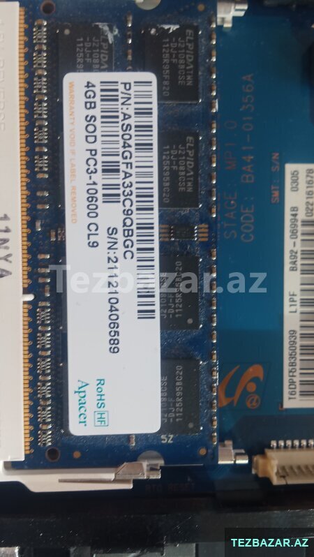 4 Gb Noutbuk üçün Ram 4 Gb Noutbuk üçün Ram