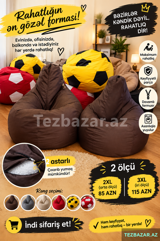 Puff kreslolar Puff kreslolar