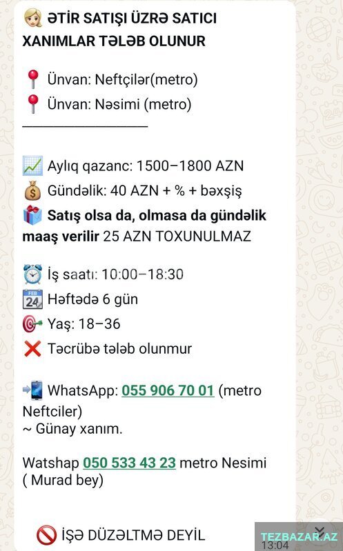 Etir satişı Etir satişı