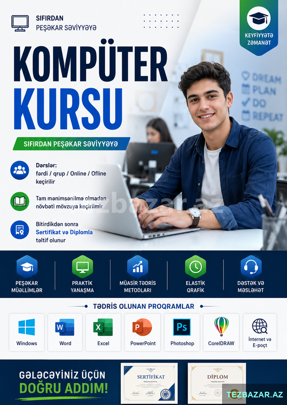 Komputer Kursu Sıfırdan Peşəkara Komputer Kursu Sıfırdan Peşəkara