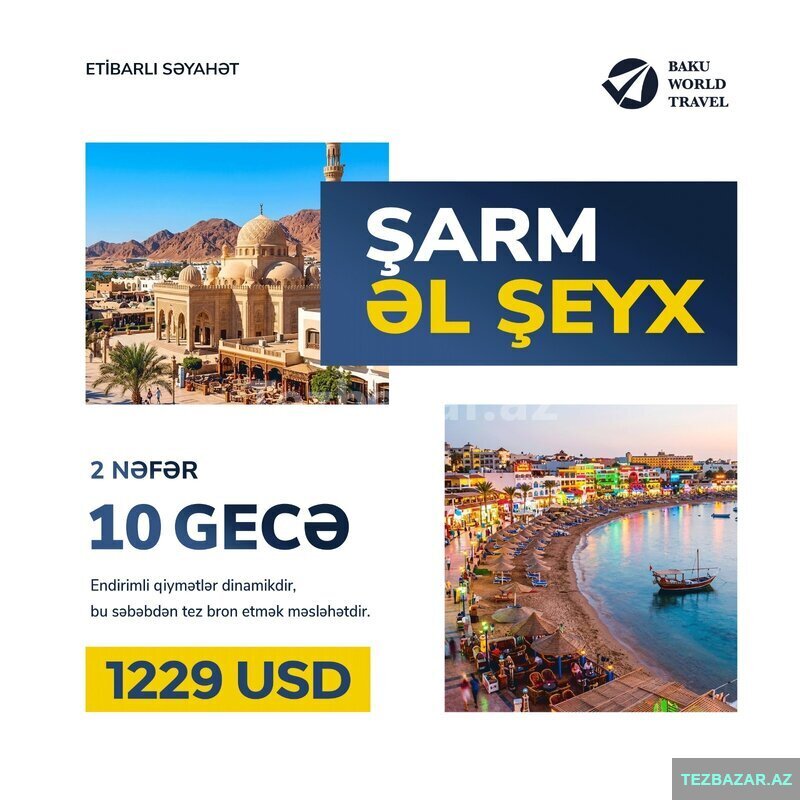 2 nəfərlik Şarm Əl Şeyx turu 2 nəfərlik Şarm Əl Şeyx turu