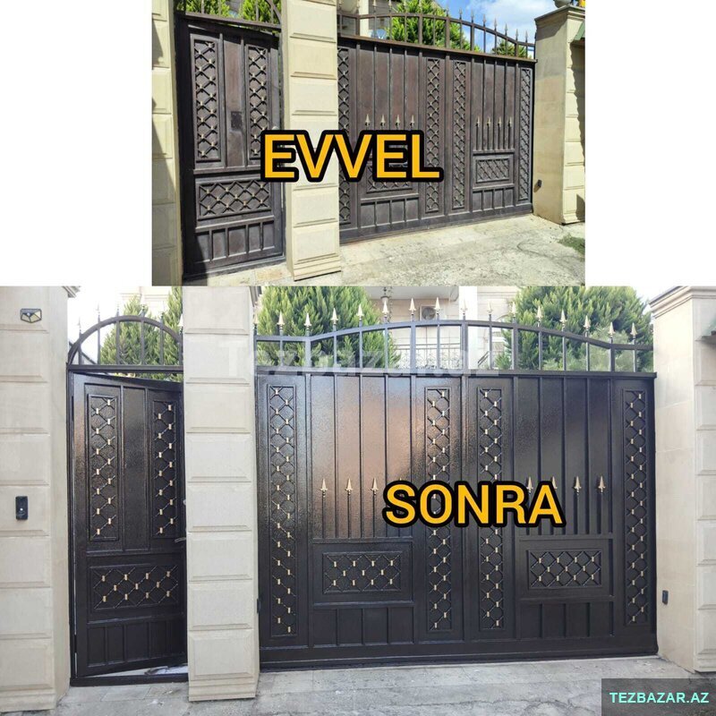 Darvazalari̇n renglenmesi temi̇r Darvazalari̇n renglenmesi temi̇r